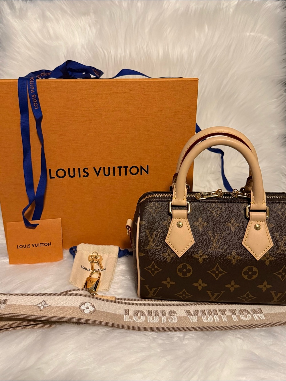Louis Vuitton Brown Monogram Speedy 20
